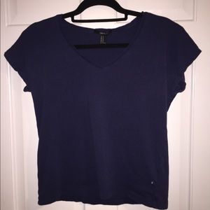 Forever21 Dark Blue V-neck